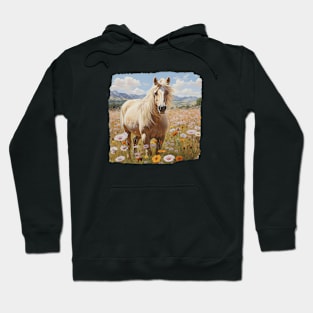 Palomino in Flower Meadow Hoodie